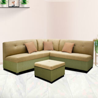 Sala Mod. Viena Valladolid 2-2 Esquinera C/Taburete color Camello