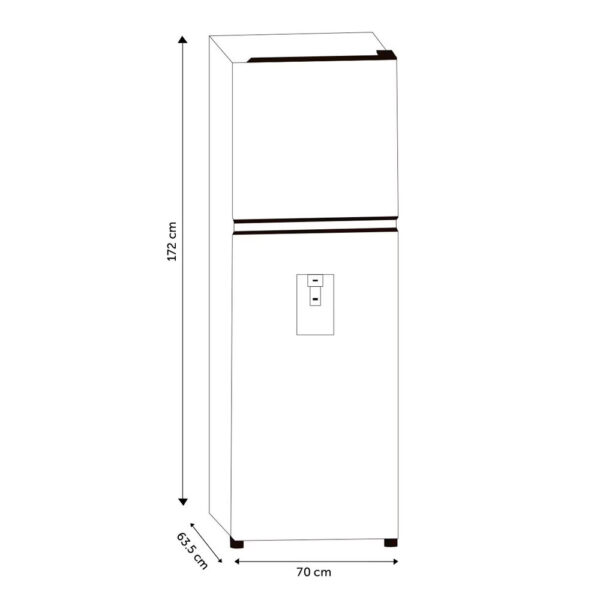 Refri. 14" Hisense Inverter C/Desp. A. INOX.