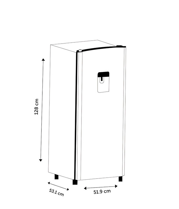 Refri. 7" Hisense C/Despachador Rojo - Imagen 3