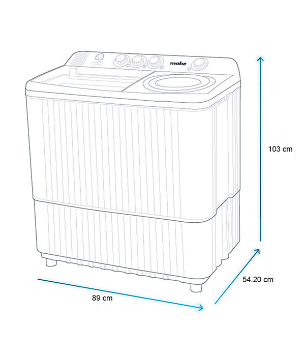 Lavadora Mabe 18kg 2 Tinas - Imagen 4