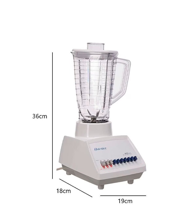 Licuadora Oster Slant 550W 10VEL V/Plástico Blanca - Imagen 4