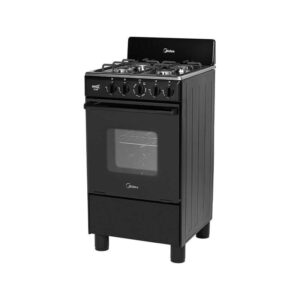 Estufa Midea 20″ Cubierta Acero Inox. Negro