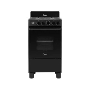 Estufa Midea 20" Cubierta Acero Inox. Negro