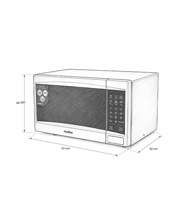 Horno Microondas 1.1" Aurus Silver - Imagen 4