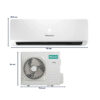 A.A. Minisplit 12,000 Btus 110v Hisense Mod.Acr121kg S/Frio On/Off. Gas
