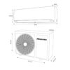 A.A. Minisplit Hisense MOD.AC122CF 12000 Btus S/Frio 220v.