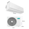 A.A. Minisplit Hisense MOD.ART122KAW 12,000 Btus Inverter 220v