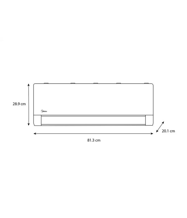 A.A. Minisplit 12,000 Btus 220v Midea Inverter MOD.MAS12C2EIR S/Frio 220v ecoxpress