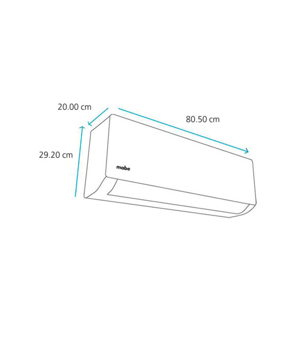 A.A. Minisplit 12,000 Btus 220v Mabe MOD.MMT12CDBWCA32BME1